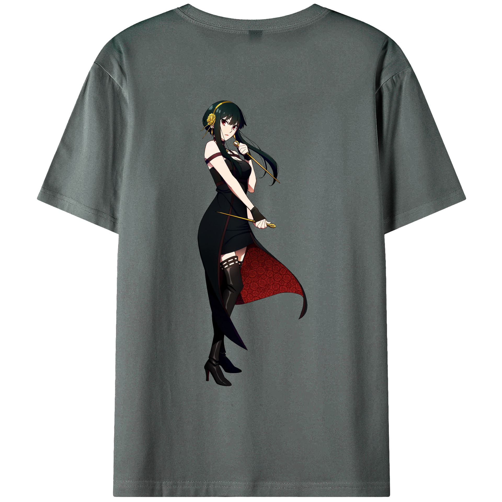 （画像用） SPY×FAMILY间谍家家酒 綿100％ メンズ半袖Tシャツ（バックプリント） 通気性